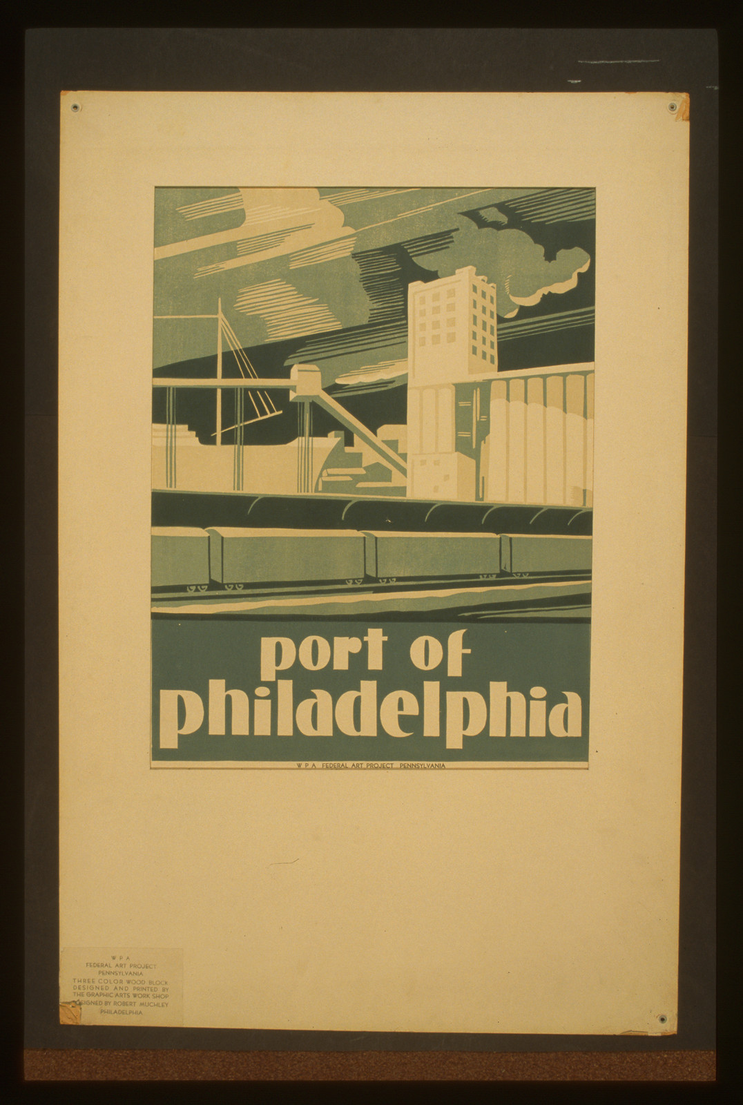 Port of Philadelphia, 1936 — vintage poster