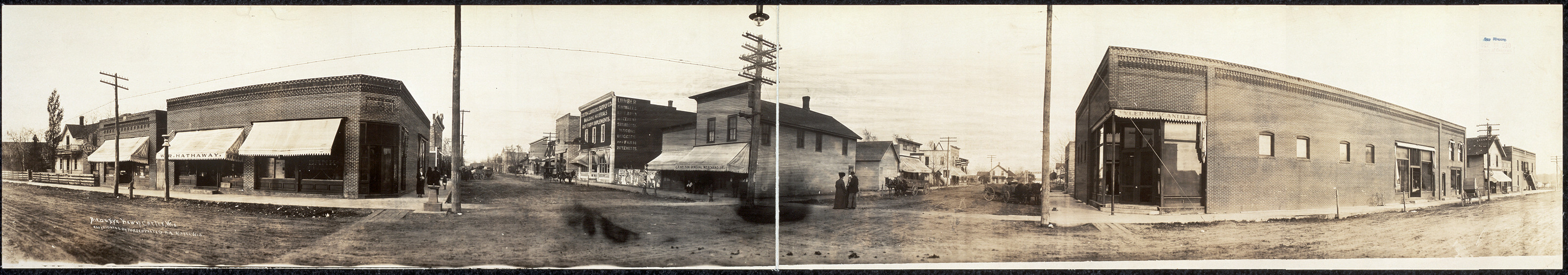 Birds eye view of Chetek, Wisconsin, 1912, 1912 — historic image