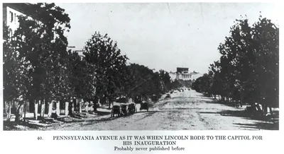 Pennsylvania Ave., as it was when Lincoln rode to the Capitol for his Inauguration
