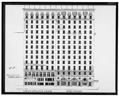 [Loew's Stillman Theatre and Hotel Statler, Euclid Ave. and 9th St., Cleveland, Ohio] / AFD 1940.