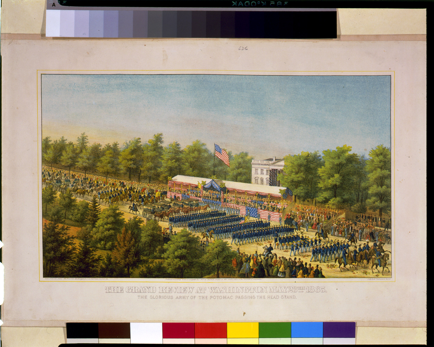 The grand review at Washington May 23th 1865 The glorious Army of the Potomac passing the head stand / Lith. by E. Sachse & Co., Boston., Washington, D.C. : Published by C. Bohn, c1865. — antique lithograph