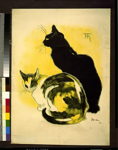 [Two cats] / Steinlen.