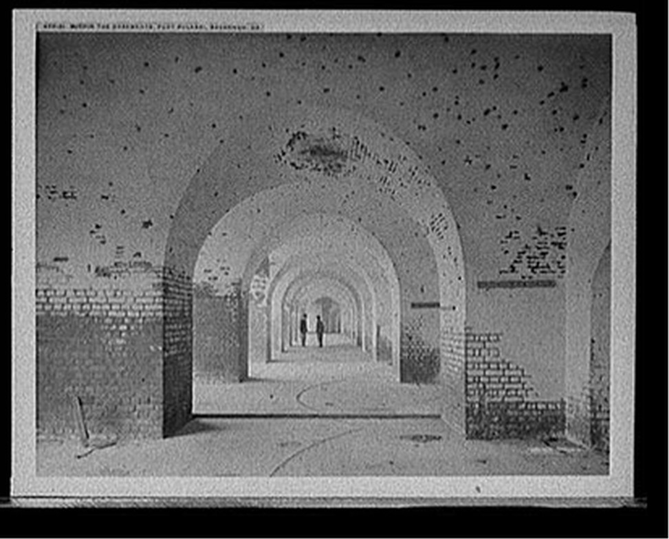 Within the casements, Fort Pulaski, Savannah, Ga., c[1907] — historic photograph
