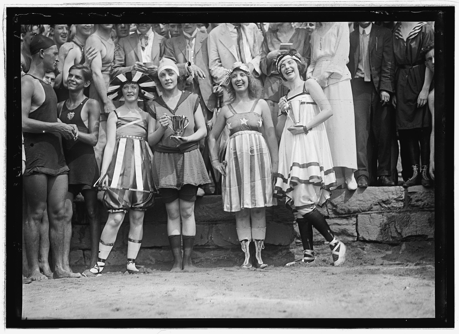 Bathing Beach parade, July 26, 1919, 1919 July 26. — historic photograph