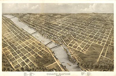 MI Grand Rapids 1868 MAP
