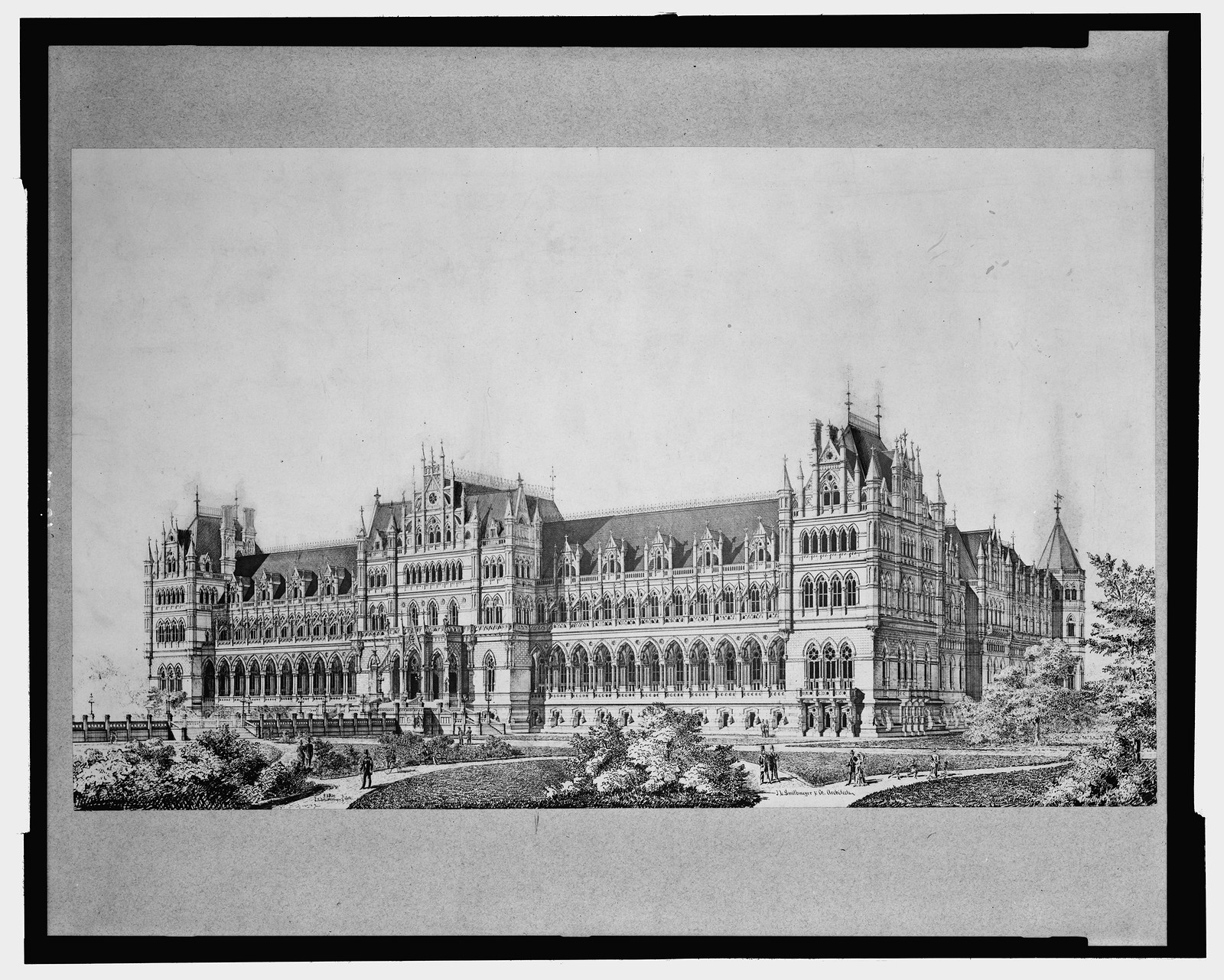 [Library of Congress (National Library") Washington D.C. Perspective, 2002709247 — historic image
