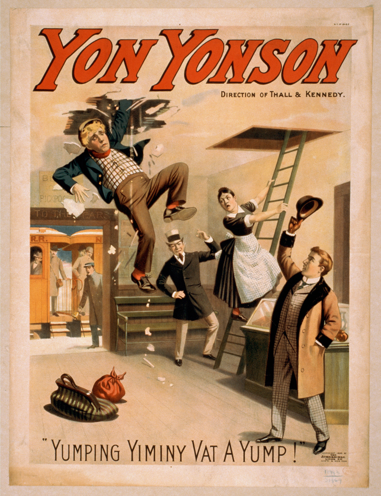 Yon Yonson theatrical poster: "Yumping Yiminy Vat A Yump! — vintage poster