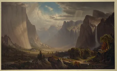 Yosemite Valley, after painting by Thomas Hill