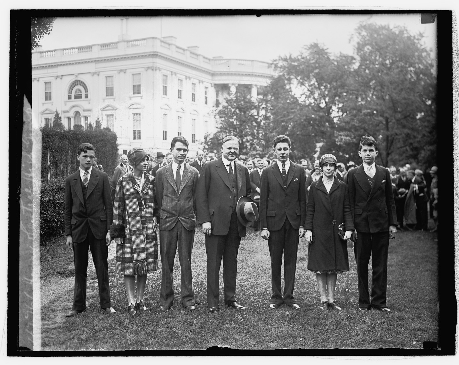 Hoover & Central High group, [1929] — historic photograph
