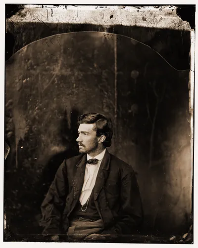 Washington Navy Yard District of Columbia. Samuel Arnold a conspirator (seated)