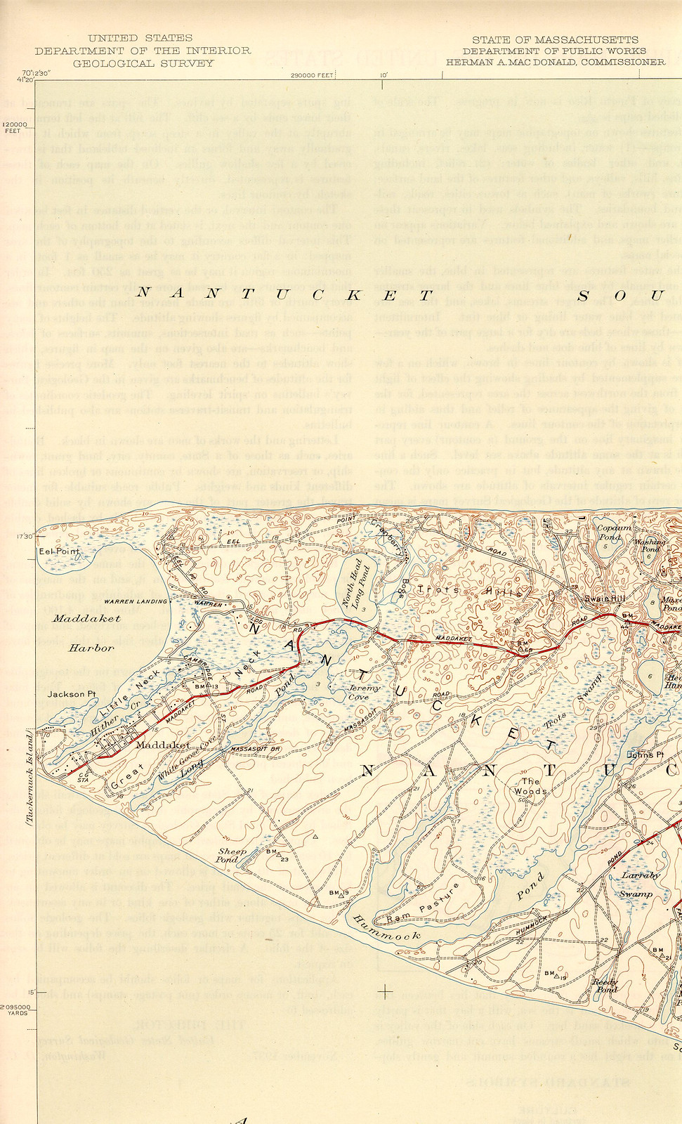 nntc 45 nw, Massachusetts — antique map