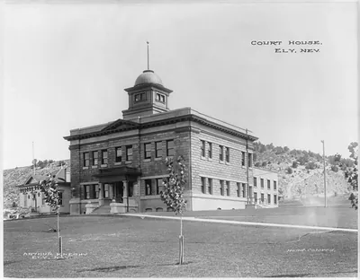[White Pine County] Court House, Ely, Nev.