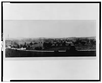 View of Gettysburg battle field