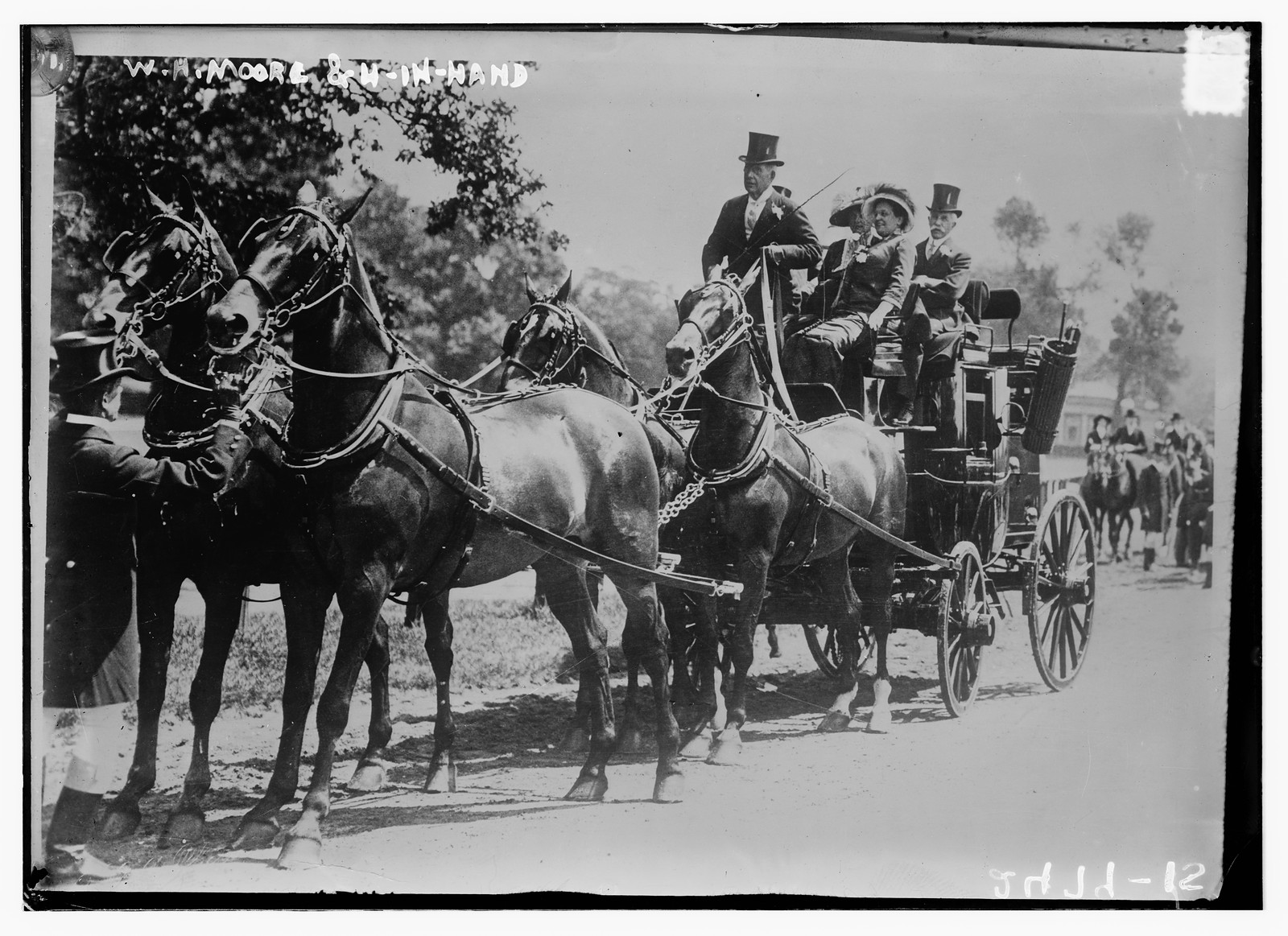 W.H. Moore & 4-in-hand, n/a — historic photograph