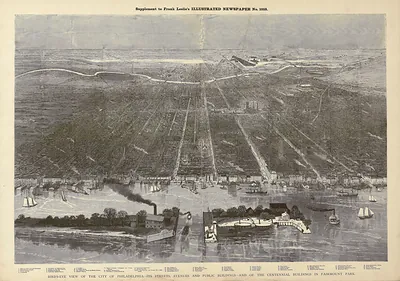 Bird's-eye view of the City of Philadelphia, 1876
