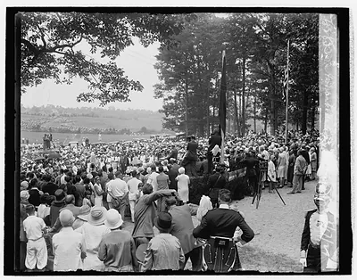 Hoover at Madison, Va., celebration, 8/17/29