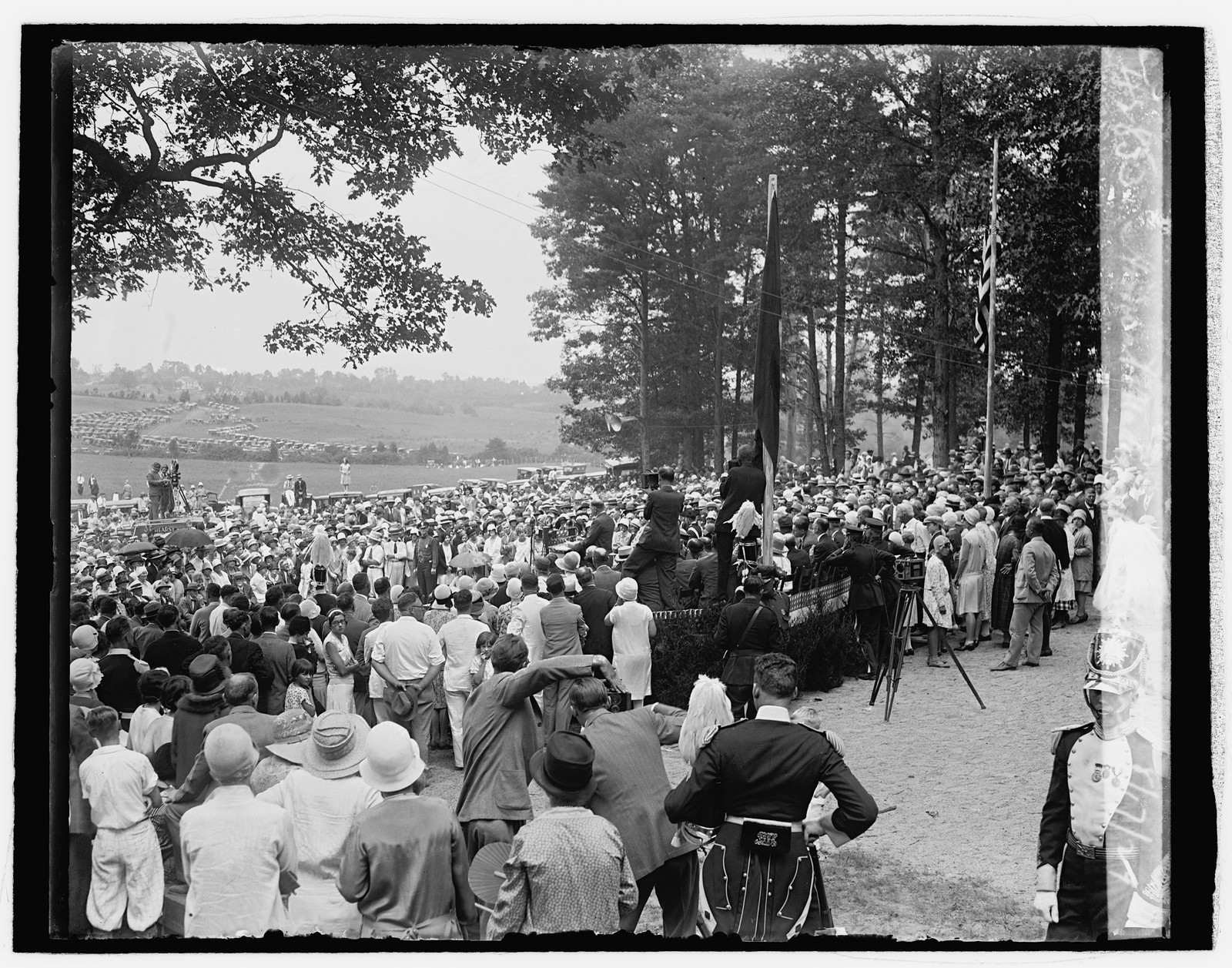 Hoover at Madison, Va., celebration, 8/17/29, [19]29 August 17. — historic photograph