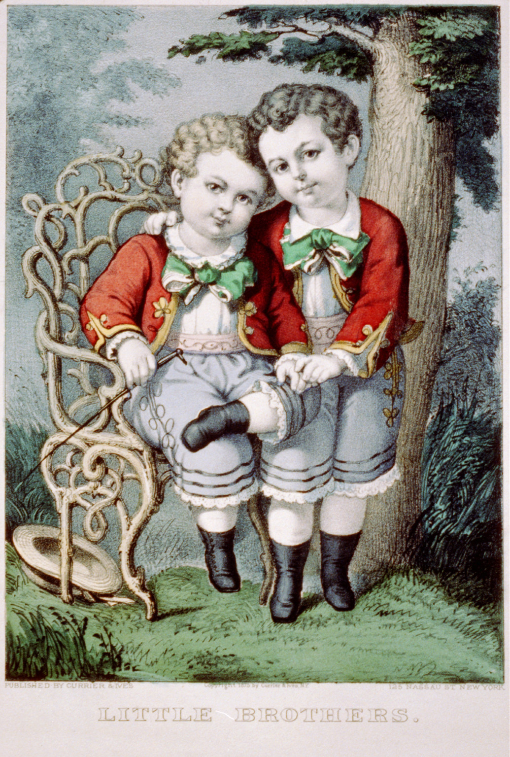 Little brothers, New York : Published by Currier & Ives, c1875. — antique lithograph