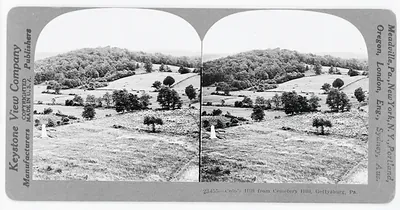 Culp's Hill from Cemetery Hill, Gettysburg, Pa.