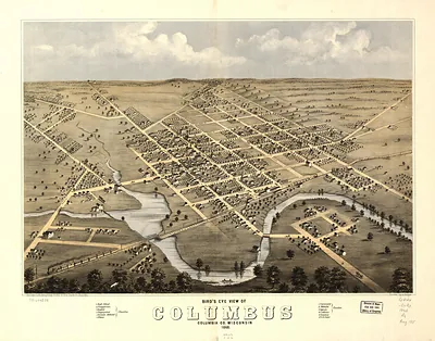 Columbus, Wisconsin, 1868