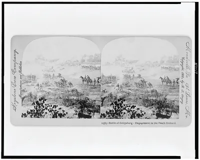 Battle of Gettysburg - Engagement in the Peach Orchard
