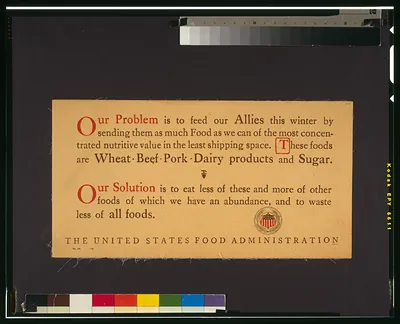 Our problem is to feed our allies this winter by sending them as much food as we can [...]