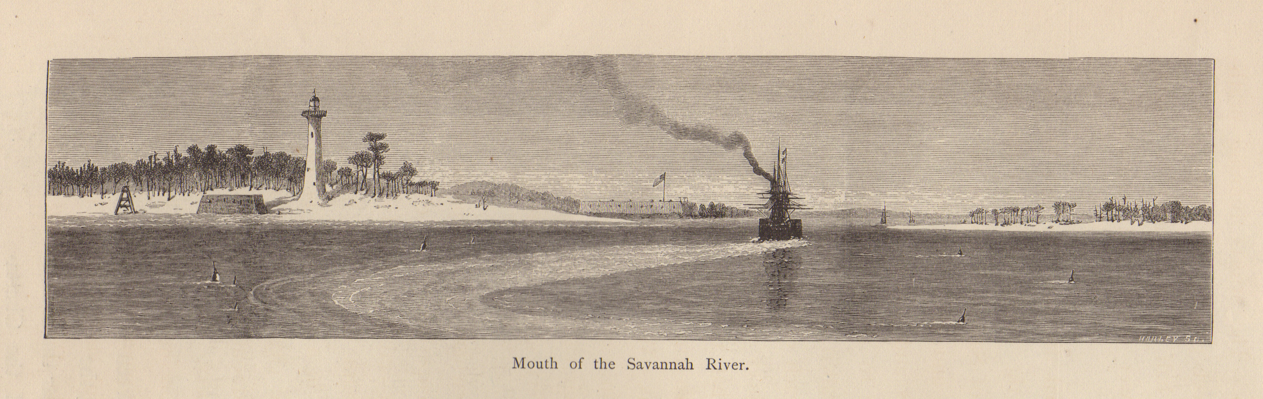 Mouth of the Savannah River — historic image