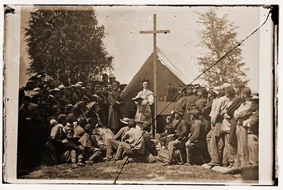 Sunday Morning Mass. Camp of 69th N.Y. SM