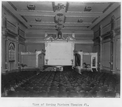 [Interiors of unidentified moving picture theaters]
