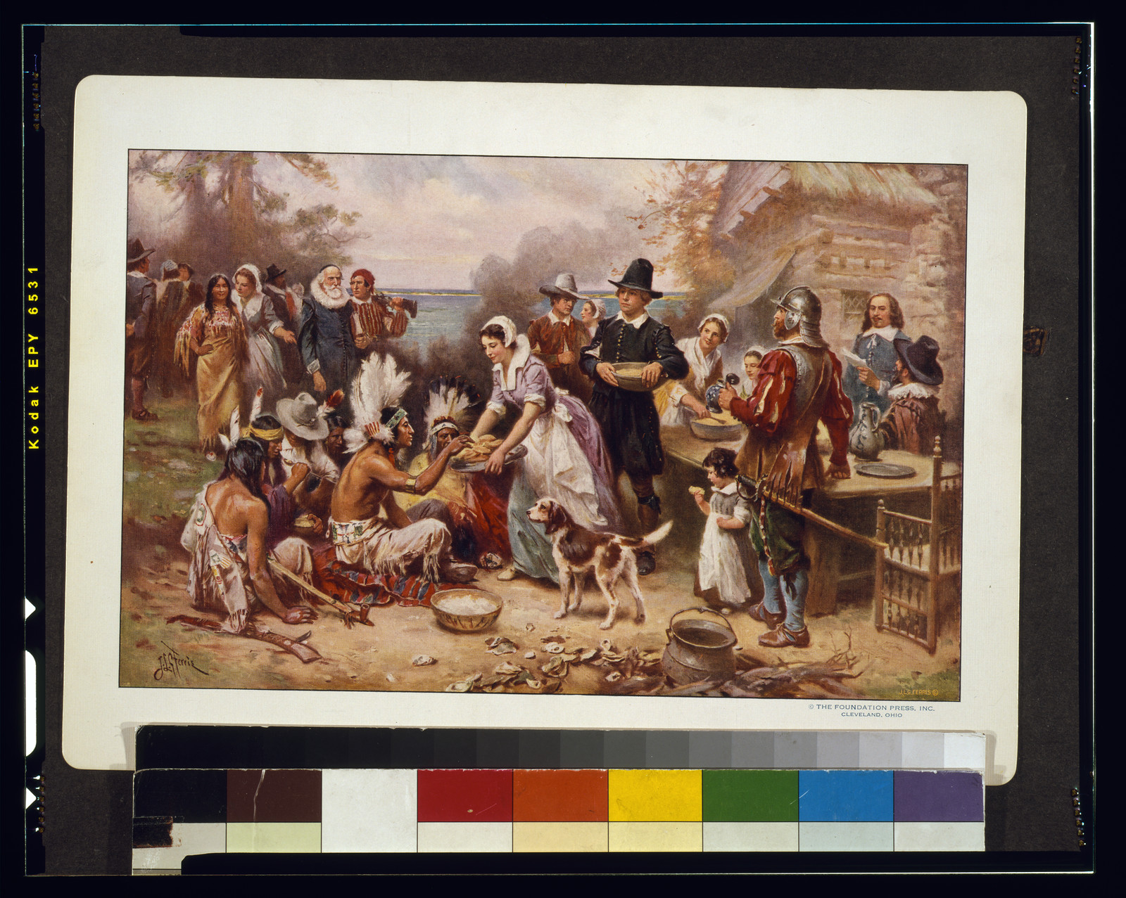 The first Thanksgiving 1621 / J.L.G. Ferris., Cleveland, Ohio : The Foundation Press, Inc., c1932. — historic print