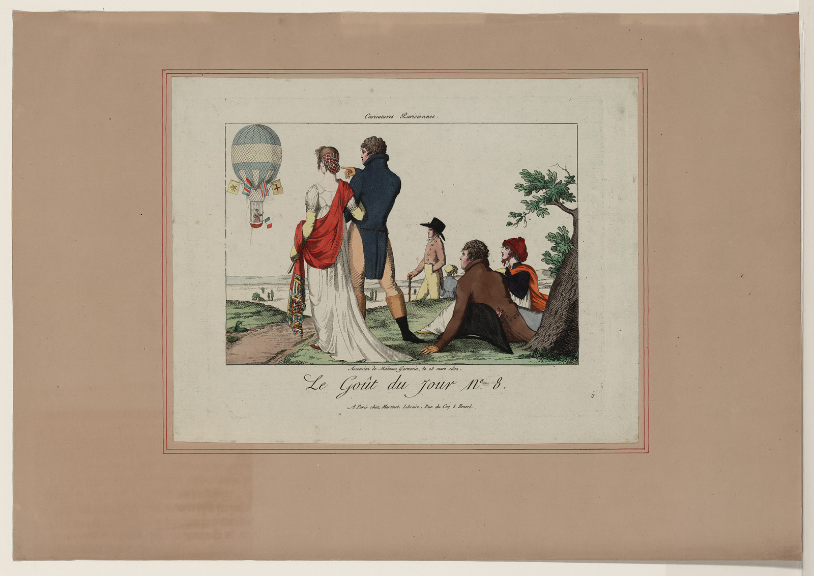 02548uAscension de Madame Garnerin, le 28 mars, 1802 — historic image
