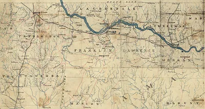 cws 00014 [Map of northwest Alabama and northeast Mississippi]