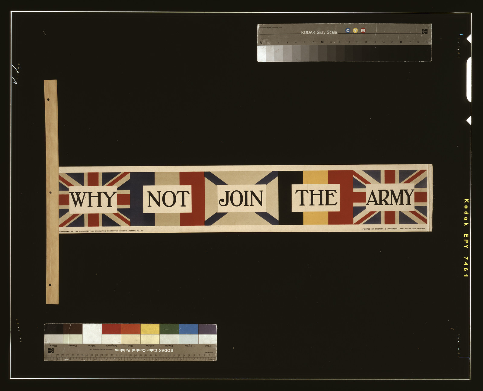 Why not join the army / printed by Chorley & Pickersgill Ltd., Leeds and London., London : Parliamentary Recruiting Committee, [1915] — vintage poster