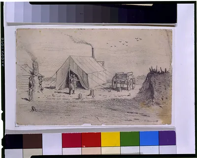 The sutler's tent in camp / E.F.