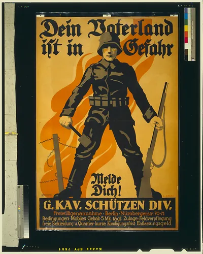 Dein Vaterland ist in Gefahr, melde dich! / L. Zabel.
