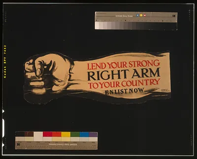 Lend your strong right arm to your country. Enlist now / H. & C. Graham Ltd., London, S.E.