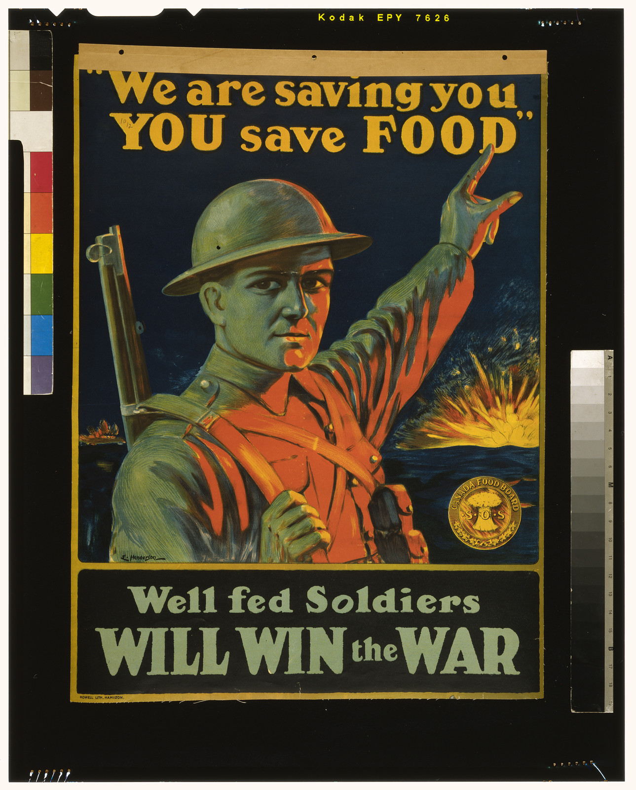 We are saving you you save food / E. Henderson., 1914 — vintage poster