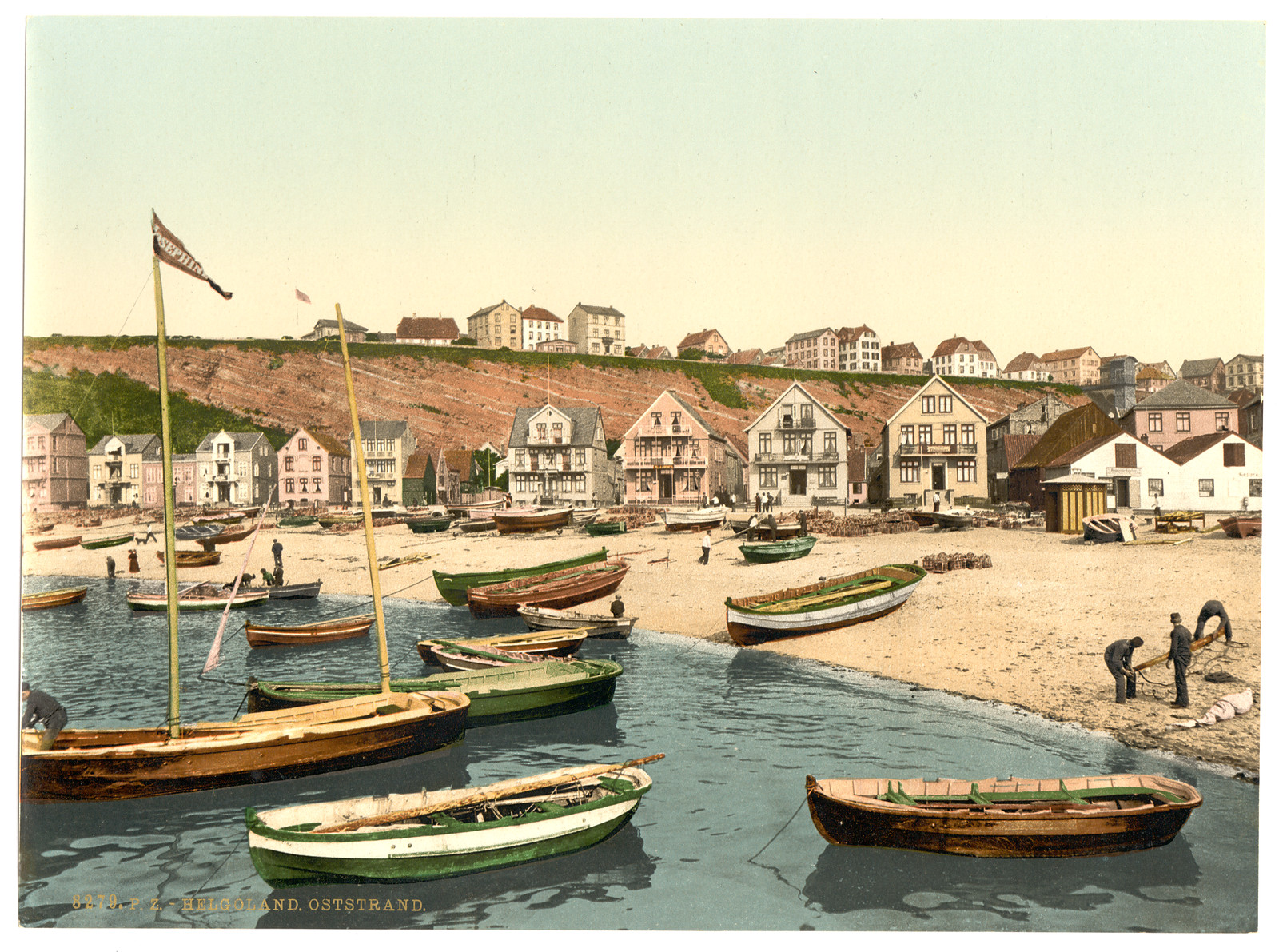 East Beach Helgoland Germany, [between ca. 1890 and ca. 1900]. — historic print