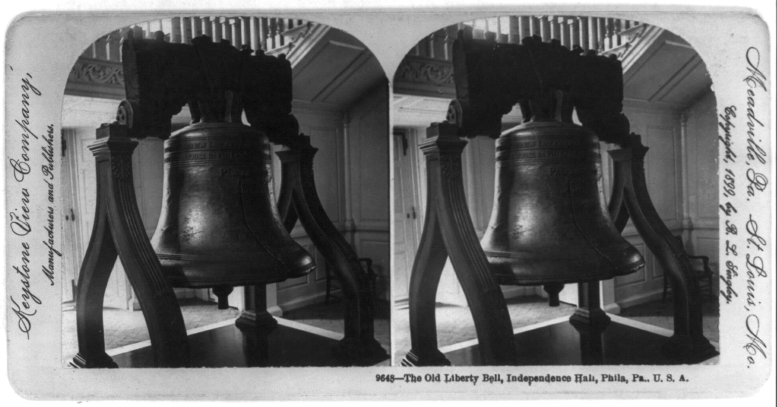 The old Liberty Bell, Independence Hall, Phila., Pa., c1899. — historic photograph