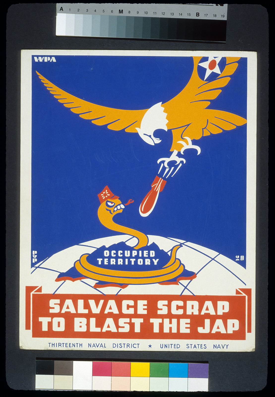 Salvage scrap to blast the jap / PvP., 1940 — vintage poster