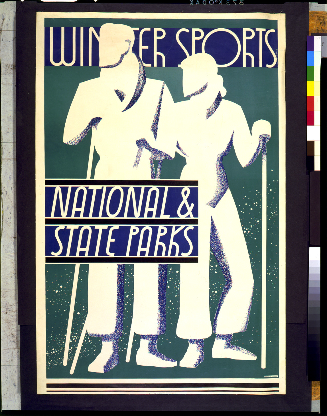 Winter sports, national & state parks / Dorothy Waugh., [Washington] : U.S. Govt. Print. Off., [193-] — vintage poster