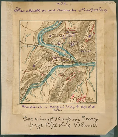 The attack on and surrender of Harper's Ferry