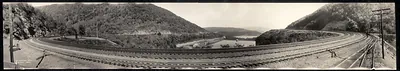 The Horseshoe Curve, Altoona, na, Pennsylvania, 1934