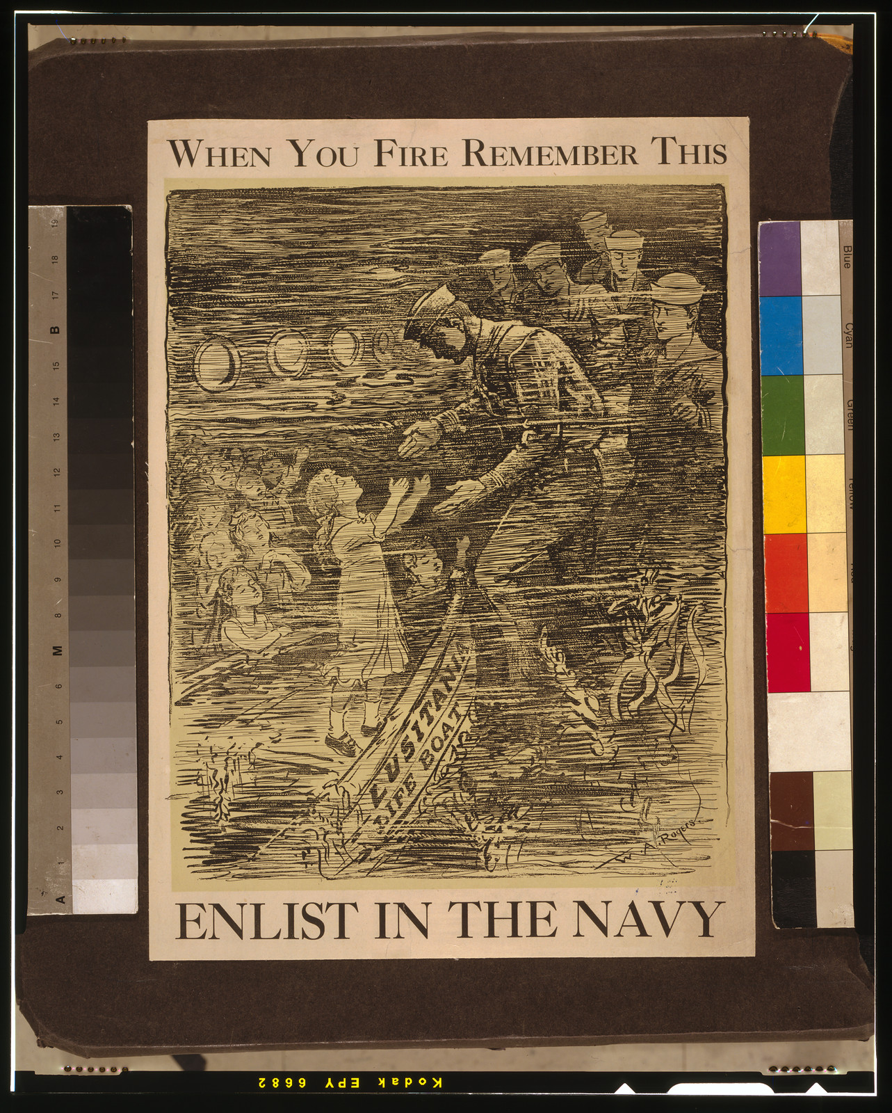 When you fire remember this - Enlist in the Navy / W. A. Rogers., [1917] — vintage poster