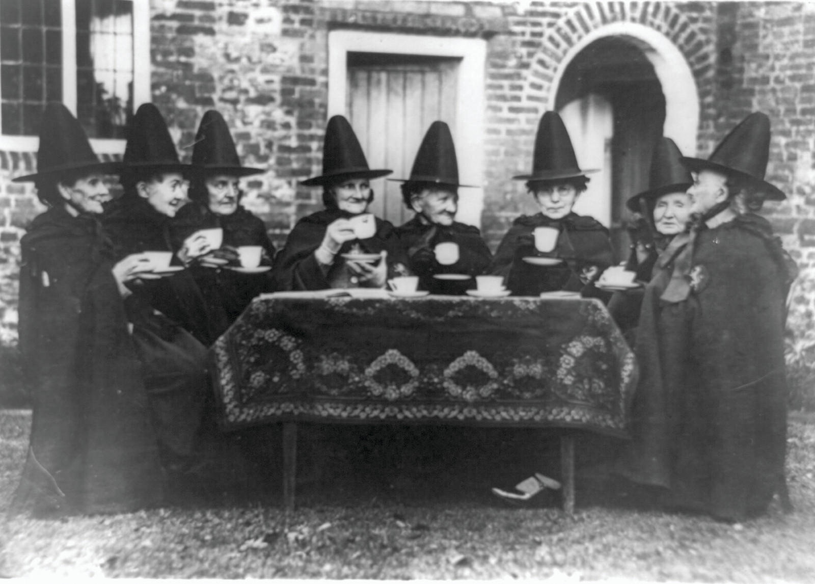 Not a Modern Witches' Council - But Members Of [The Holy And Undivided Trinity Of Castle Rising, Norfolk, England], c. 1920s — historic photograph