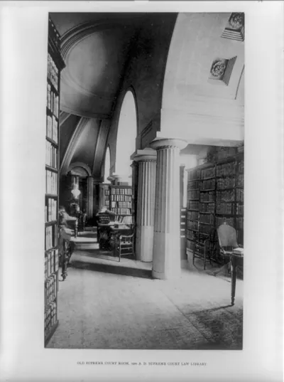 Old Supreme Court Room, 1900 A. D.--Supreme Court Law Library