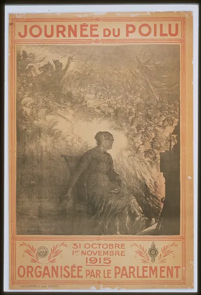 Journeacutee du Poilu. 31 octobre - 1er novembre 1915. Organiseacutee par le parlement