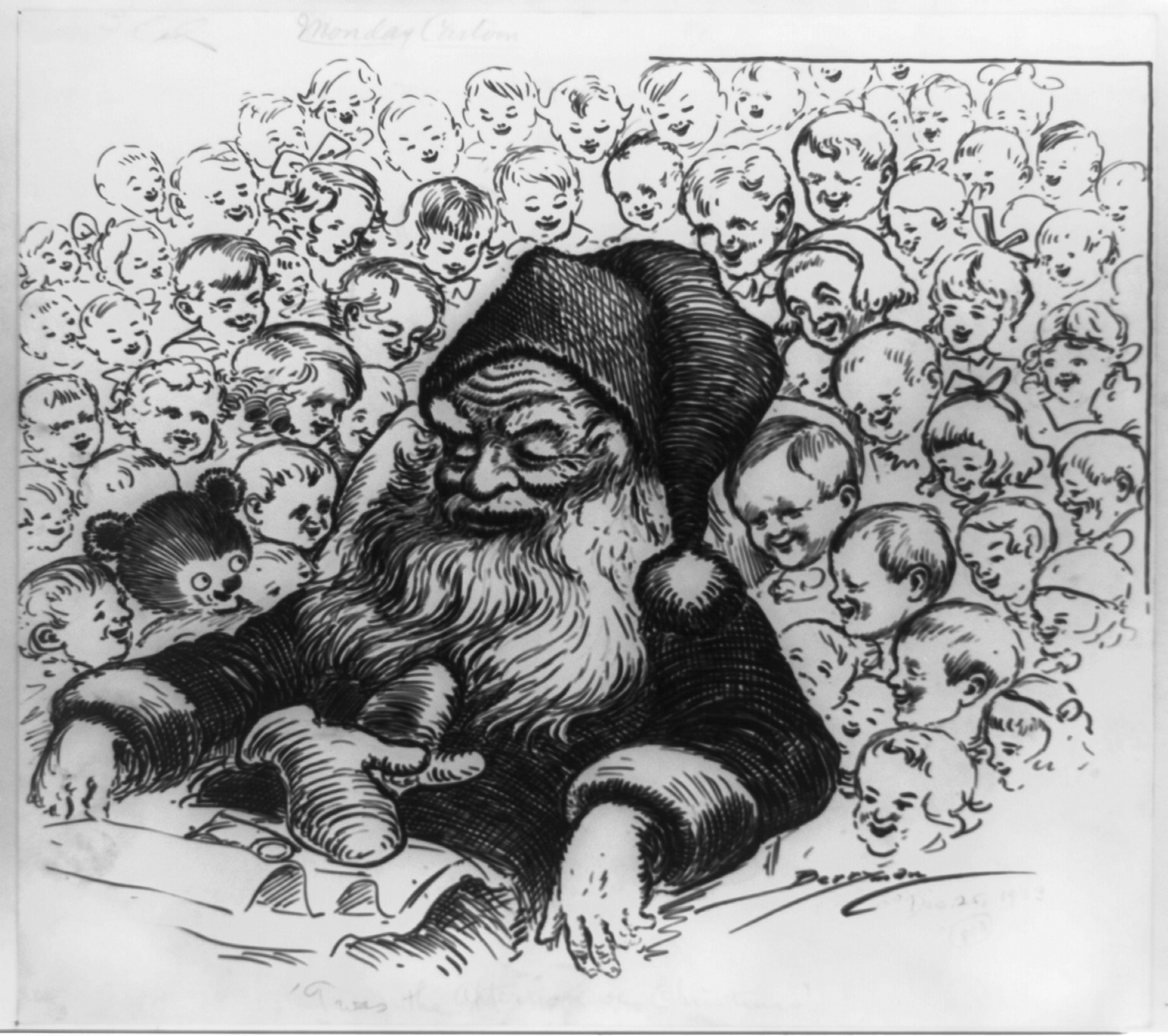 Twas' the afternoon of Christmas! / Berryman., 1933 Dec. 25. — historic drawing