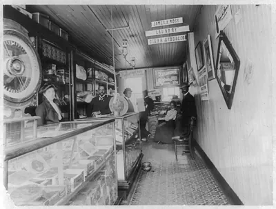 Interior of Negro store, Buffalo, N.Y.