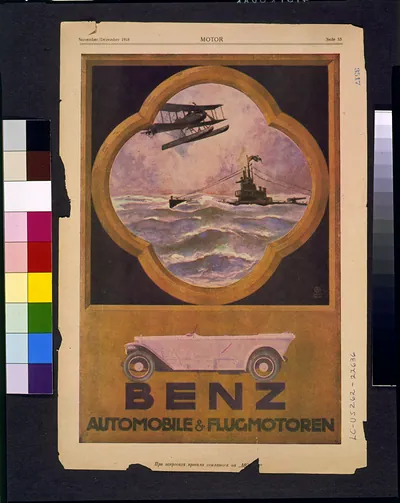 Benz automobile & flugmotoren / Behrmann.